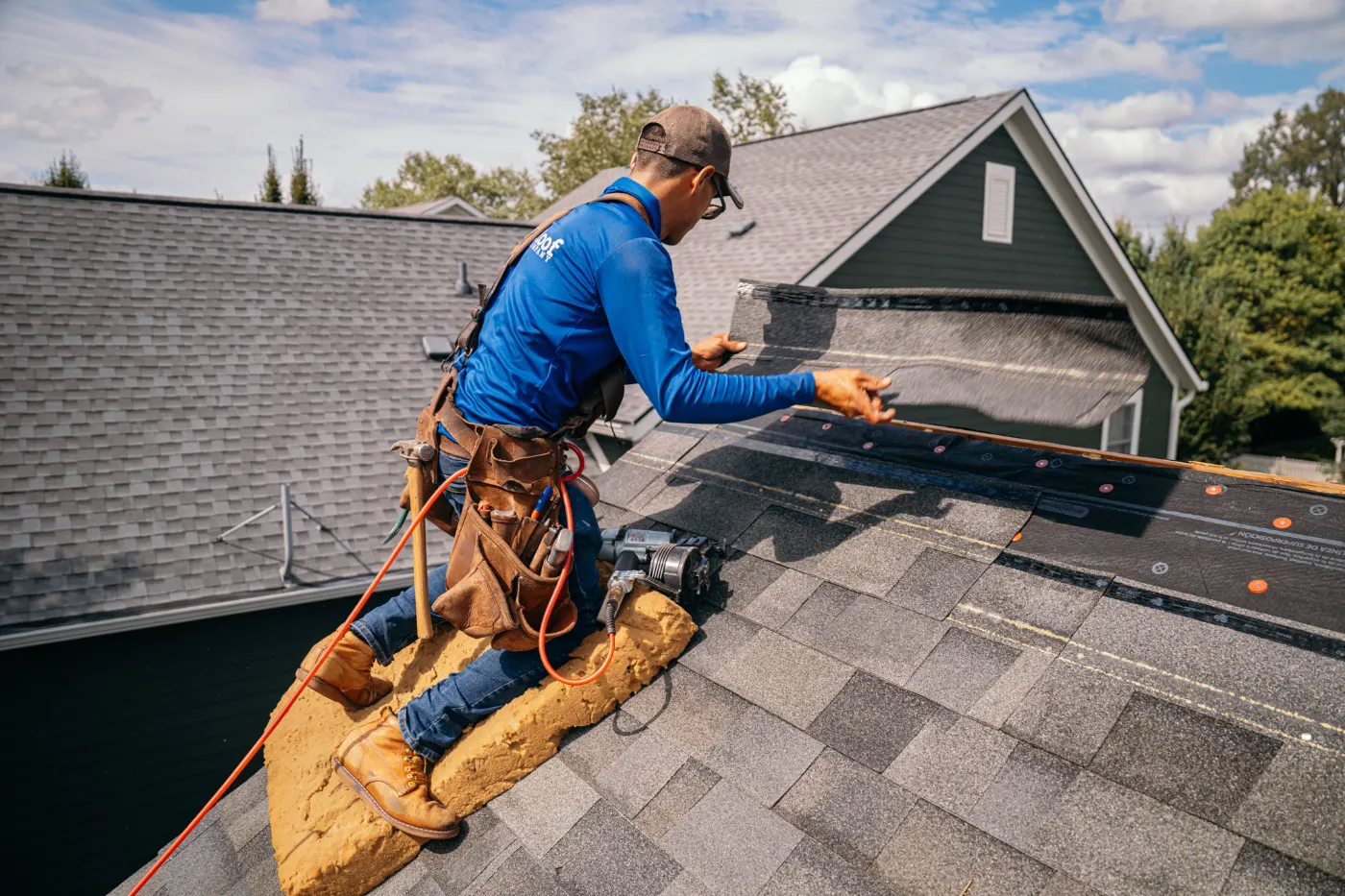 Roof inspection documented on a Cloverdale home