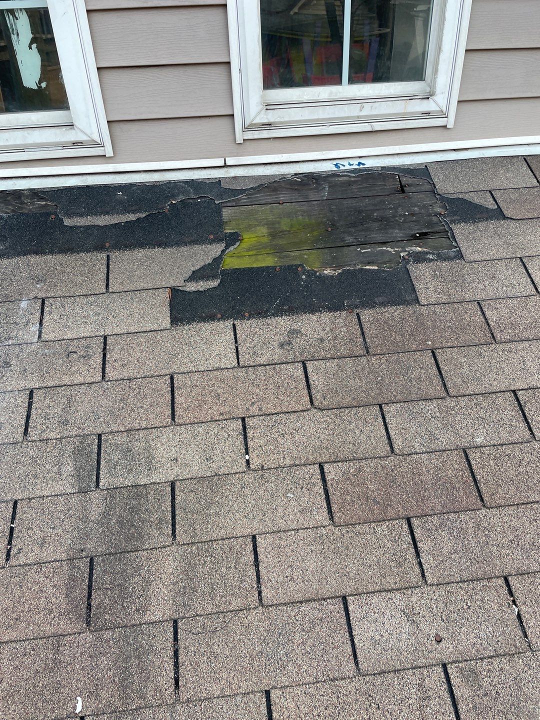 Wind damaged roof Indianapolis